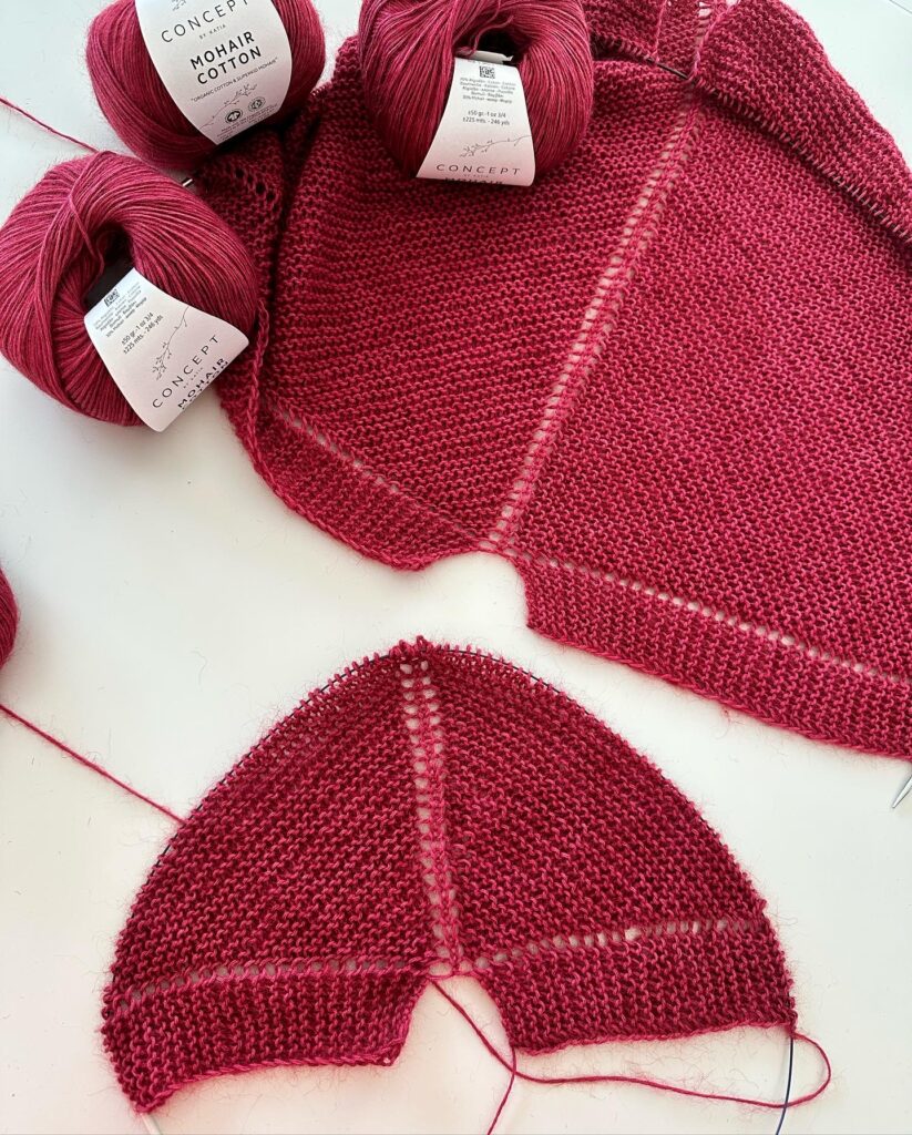 Katia mohair cotton megztukas